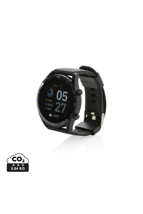 Montre connectée ronde en TPU recyclé RCS