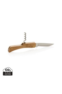 Couteau en bois avec décapsuleur
