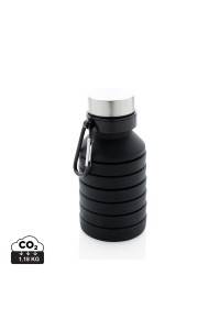 Bouteille en silicone pliable étanche avec couvercle