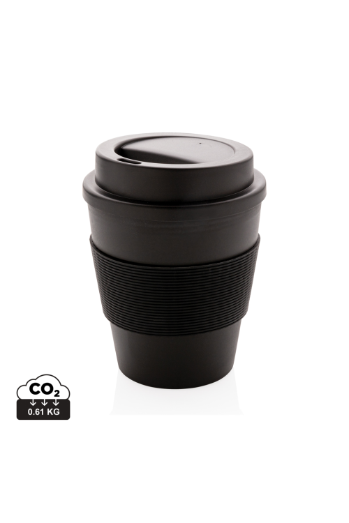 Mug en PP recyclable avec couvercle à vis 350ml