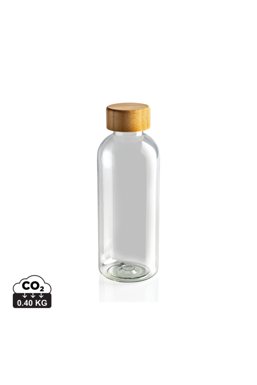 Bouteille 600ml en rPET GRS avec couvercle en bambou