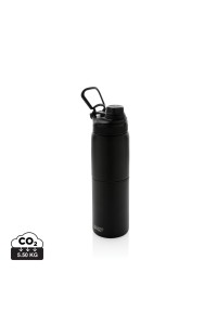 Bouteille Swiss Peak 2-en-1 en acier inoxydable avec poignée