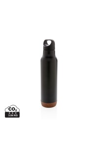 Bouteille isotherme étanche avec finition liège