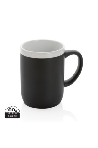 Mug en céramique avec bord blanc
