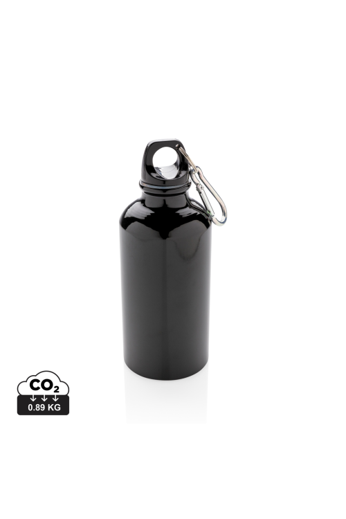 Bouteille sport en aluminium avec mousqueton