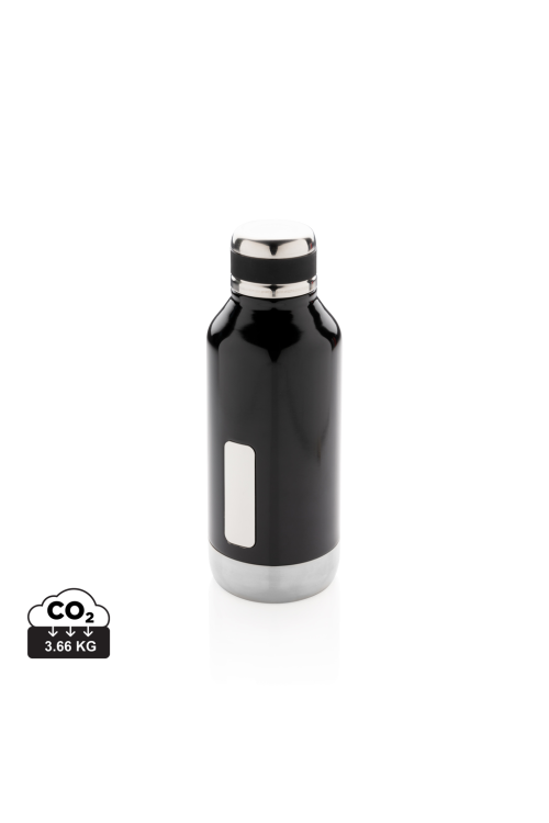 Bouteille étanche avec plaque