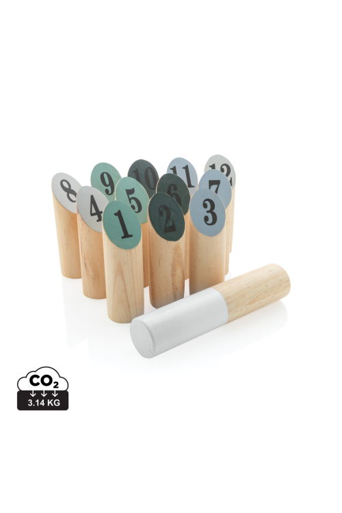 Jeu de quilles scandinaves en bois