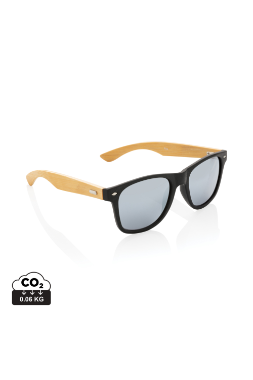 Lunettes de soleil en bambou et plastique recyclé RCS