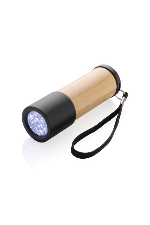 Lampe torche en bambou et plastique recyclé RCS