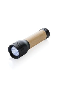 Lampe 1W en plastique recyclé RCS et bambou Lucid