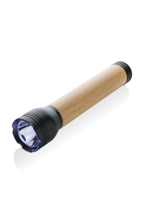 Lampe 5W en plastique recyclé RCS et bambou Lucid