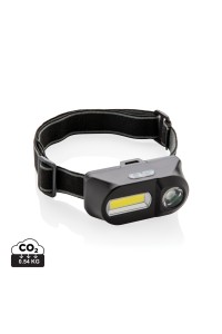 Lampe frontale avec LED et COB