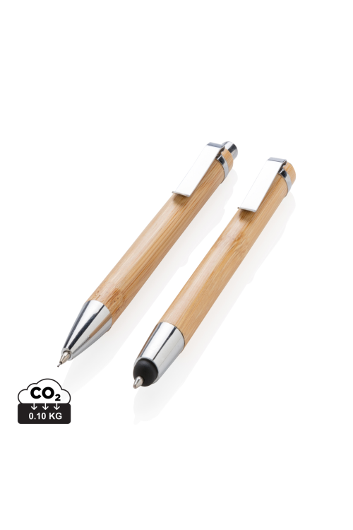 Set stylos en bambou