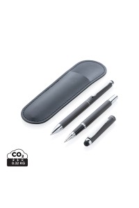 Parure de stylos Swiss Peak deluxe dans une pochette en PU