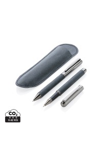 Parure de stylos en cuir recyclé