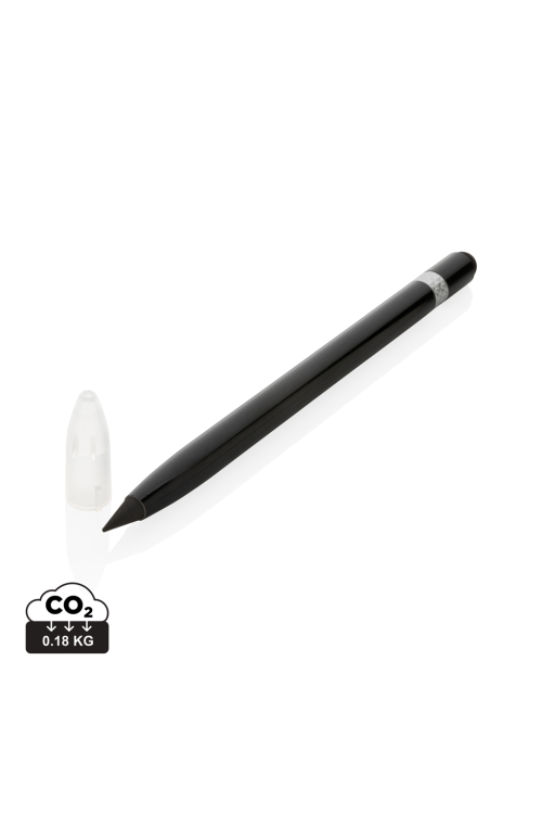 Crayon infini en aluminium avec gomme