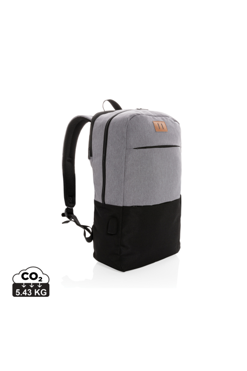 Sac à dos ordinateur 15,6" avec USB et anti RFID