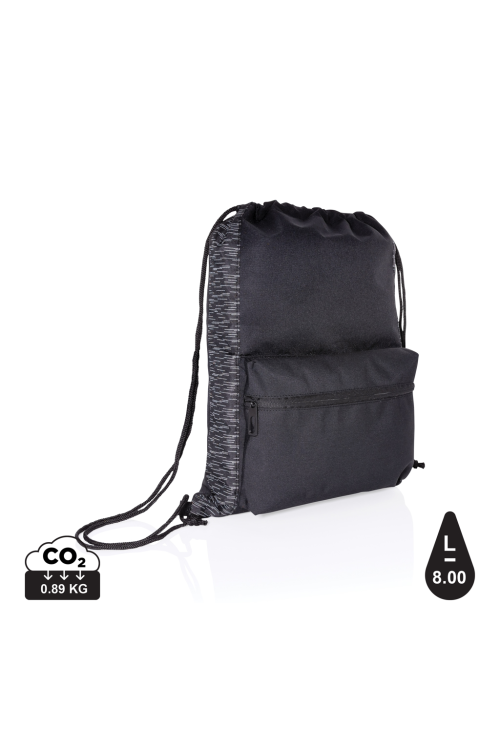 Sac à dos à cordon réfléchissant en RPET