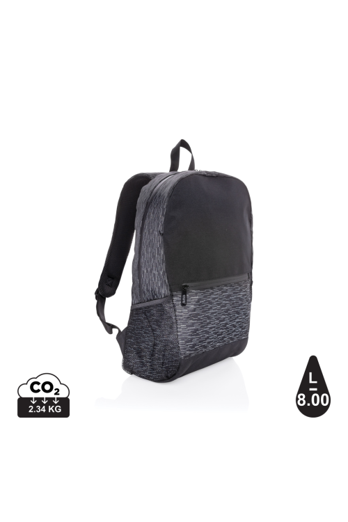 Sac à dos réfléchissant pour ordinateur portable en RPET