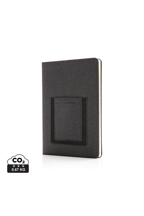 Carnet de notes A5 avec pochette téléphone