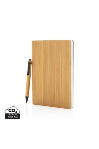 Set carnets de notes A5 et stylo en bambou