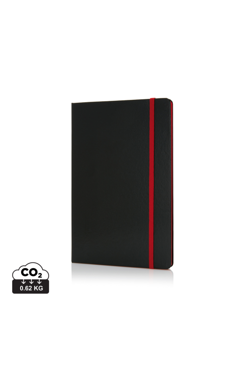 Carnet A5 à couverture rigide et bord coloré