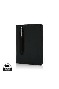 Carnet A5 à couverture rigide en PU avec Stylo tactile