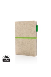 Carnet A5 à couverture en jute