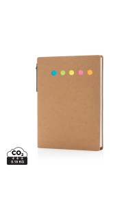Carnet A6 de notes autocollantes avec stylo
