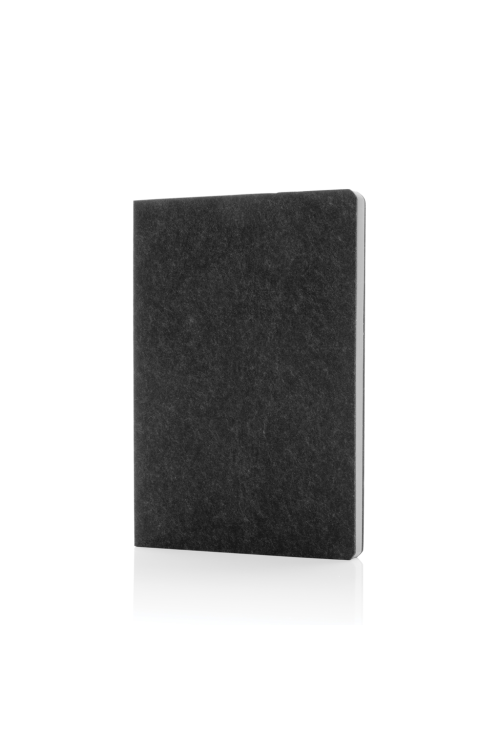 Cahier A5 en feutre recyclé certifié GRS Phrase