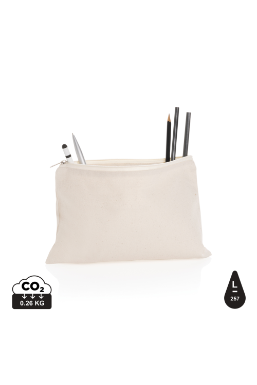 Trousse à crayons en toile recyclée non teintée Aware™