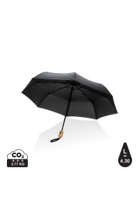 Parapluie 21" automatique rPET 190T et bambou Impact AWARE™