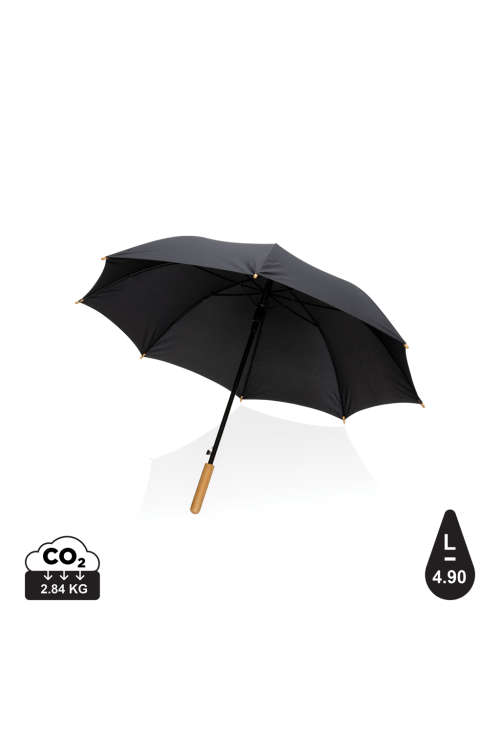 Parapluie 23" en rPET et bambou ouverture auto Impact AWARE™