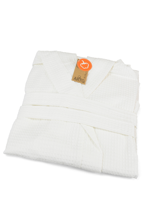 ARTG peignoir gaufré à capuche