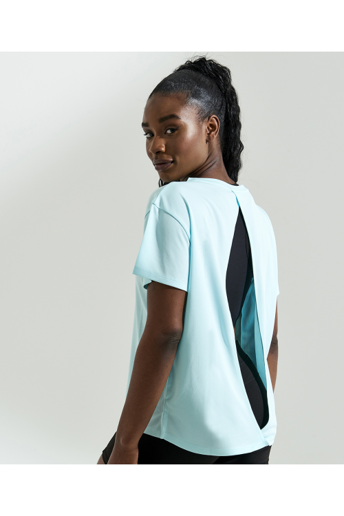 T-shirt femme à dos ouvert