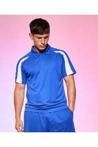 Polo cool contrasté