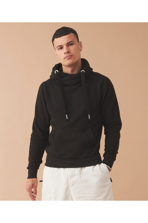 Sweat à capuche à col croisé