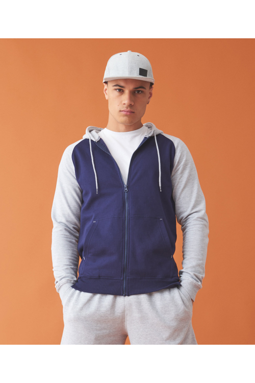 Sweat-shirt à capuche Baseball zippé