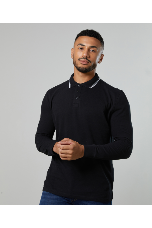 Polo à manches longues avec rappel 100