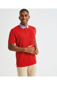 Polo homme en Chambray à col boutonné