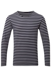 T-shirt marinière « coastal » homme à manches longues