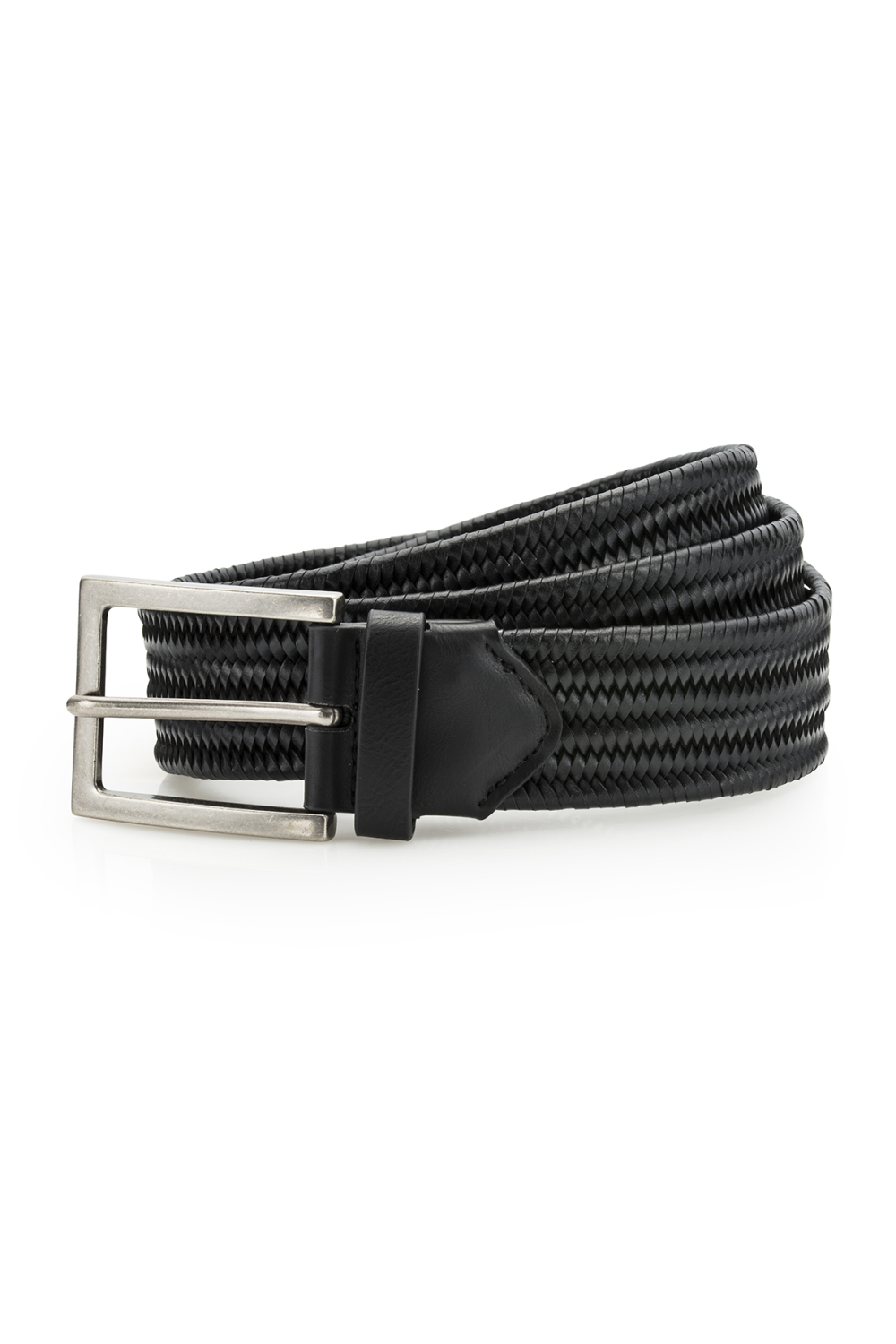 Ceinture tressée en cuir vértable