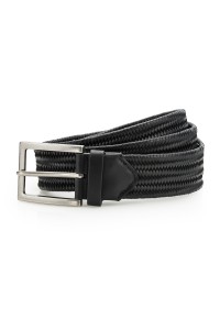 Ceinture tressée en cuir vértable