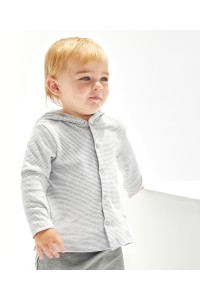 T-shirt à capuche bébé rayé