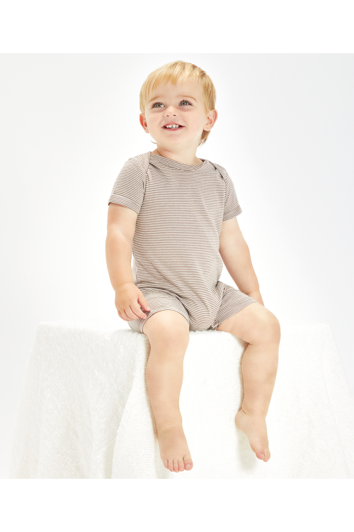 Combishort bébé à rayures