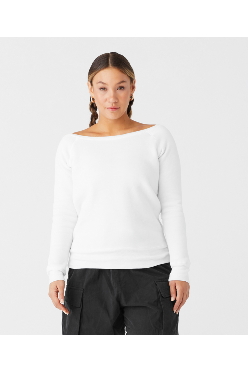 Sweat-shirt à encolure large