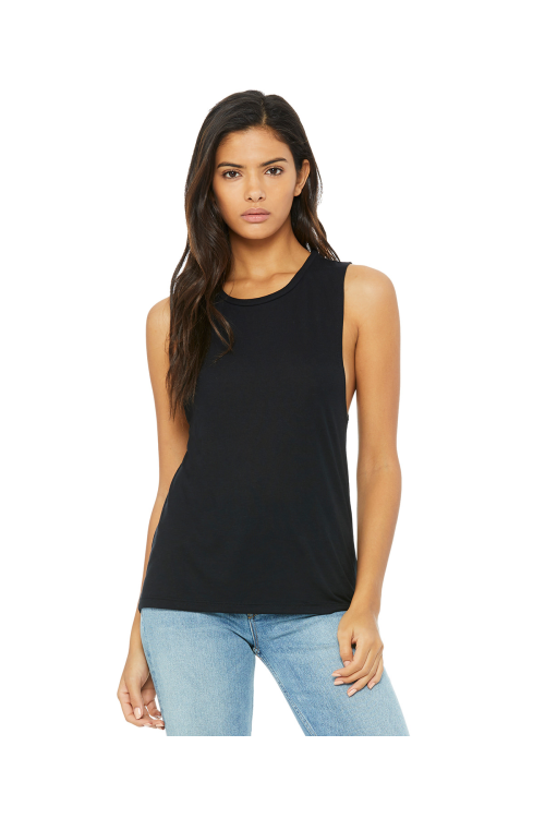 T-shirt muscle à encolure profonde flowy femme