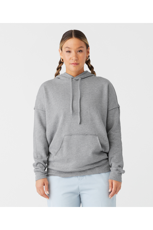 Sweat-shirt à capuche unisexe à bords francs