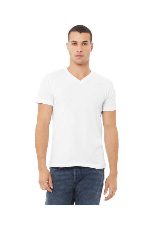 T-shirt col V en Jersey unisexe