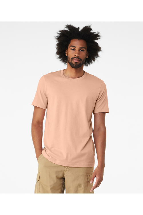 T-shirt col rond unisexe en jersey